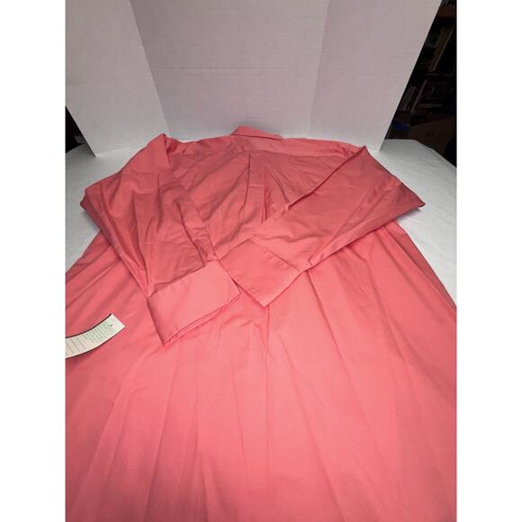 Alexander Julian Colours Dress Shirt Men Sz XXL Peach Orange Button Down Solid - Picture 9 of 13